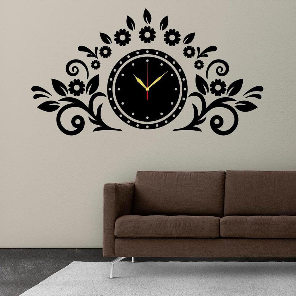 Tree Wall Clock With Light A17